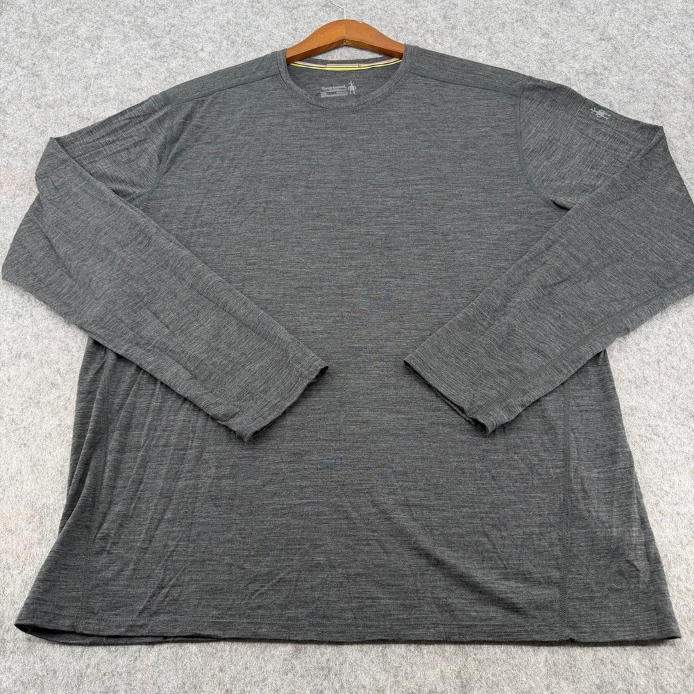 Smartwool Merino 150 Base Layer Mens XXL Charcoal Gray Long Sleeve Shirt